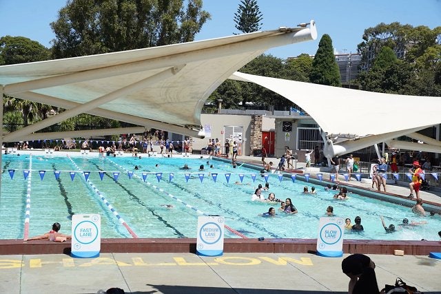 Outdoor heated 50m pool at Victoria Park